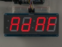 Cijferdisplay 4-Digit 7-Segments Rood 3,05cm + I2C backpack - Adafruit